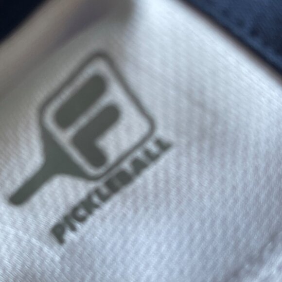 FILA Pickleball Polo Shirt Mens Size XL Blue White Short Sleeve Activewear - Picture 6 of 6
